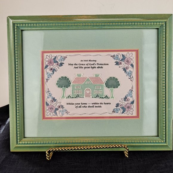 Irish Blessing Matted and Framed - Picture 1 of 6